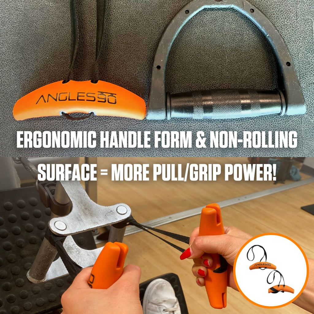 Maximize your workout efficiency with the A90 Cable Pulley Set that provides enhanced pull/grip power through its non-rolling design!